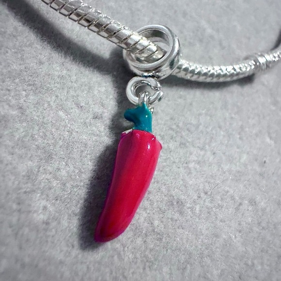 Red Chili Pepper Charm Bead‎ fits Pandora - Picture 8 of 8